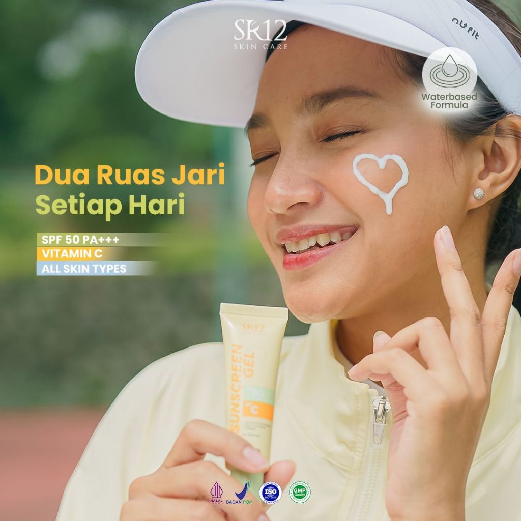 SUNSCREEN GEL 50 SPF SR12 Membantu melindungi kulit dari sinar UV A dan UV B