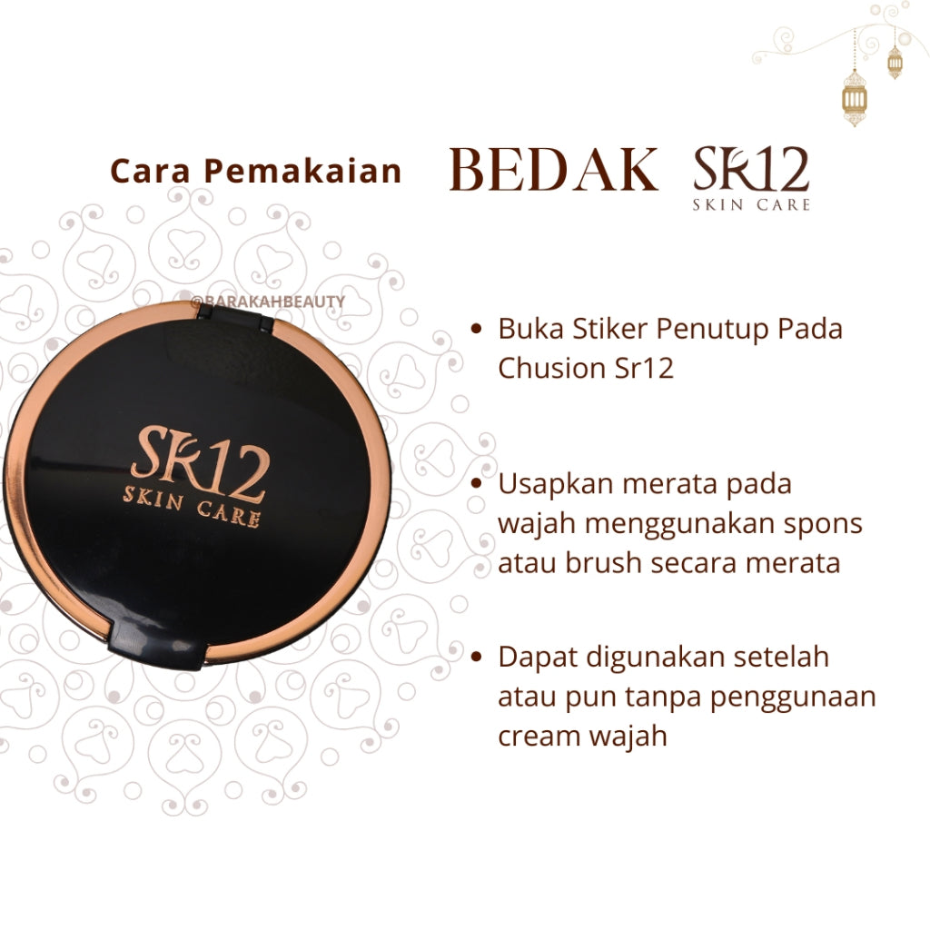 BEDAK PADAT SR12 Anti Luntur Tahan Lama Kontrol Minyak Wajah Whitening Glowing  Loose Lasting BPOM
