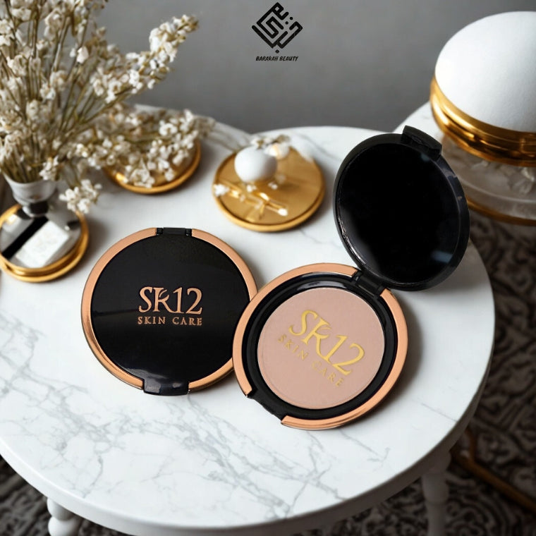 BEDAK PADAT SR12 Anti Luntur Tahan Lama Kontrol Minyak Wajah Whitening Glowing  Loose Lasting BPOM